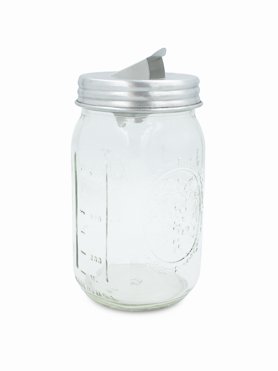 Aluminum Grain Dispenser Mason Jar Lid The Soap Dispensary and