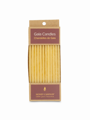 6" Beeswax Birthday Candles - Natural