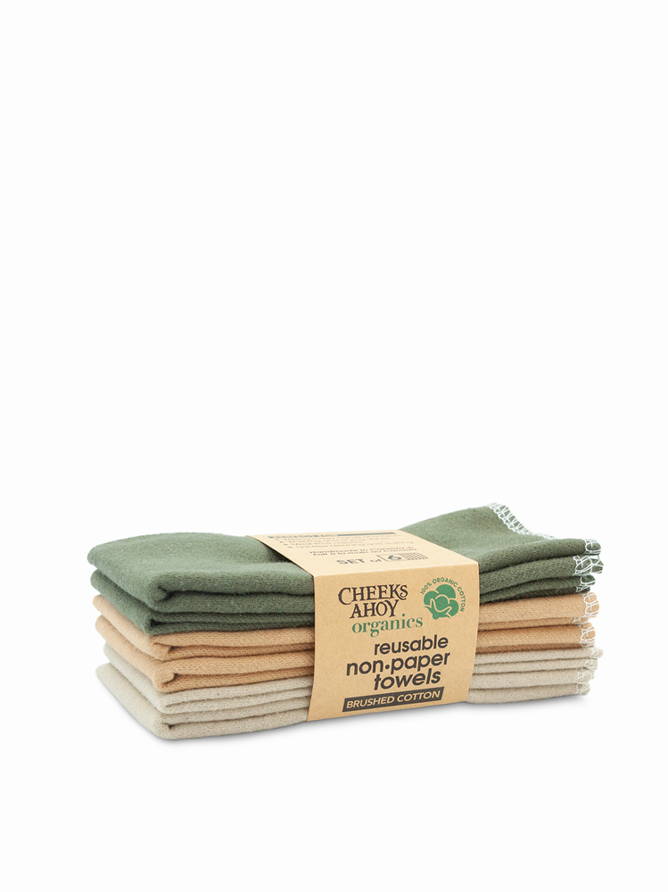 Non Paper Towels - Organic Cotton (6 pack)