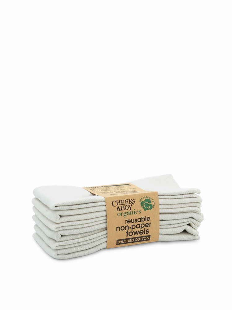 Non Paper Towels - Organic Cotton (6 pack)