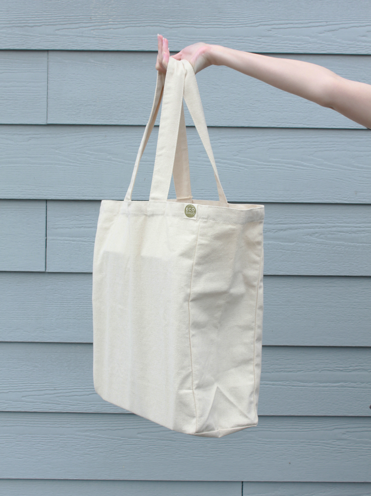 Natural cotton top tote bags