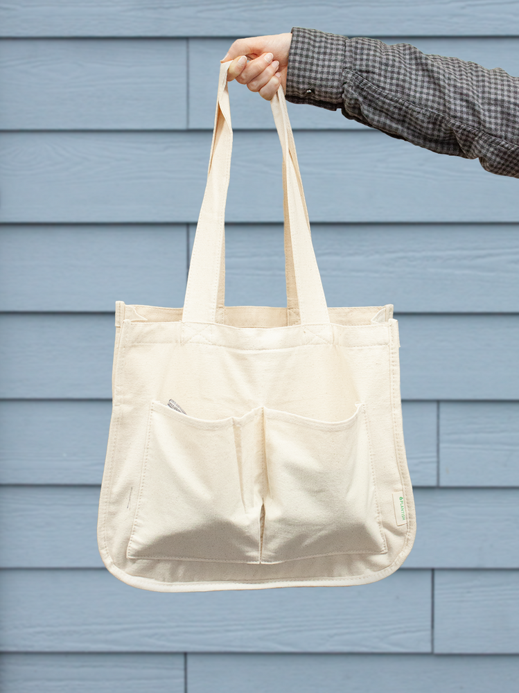 Multi-Pocket Tote Bag