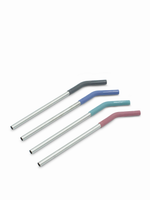 Stainless Steel with Silicone Tip Straw