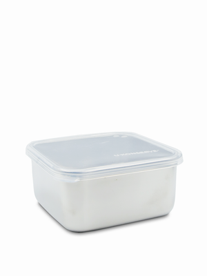 
            
                Load image into Gallery viewer, U-Konserve Square Container - Stainless Steel with Silicone Lid
            
        