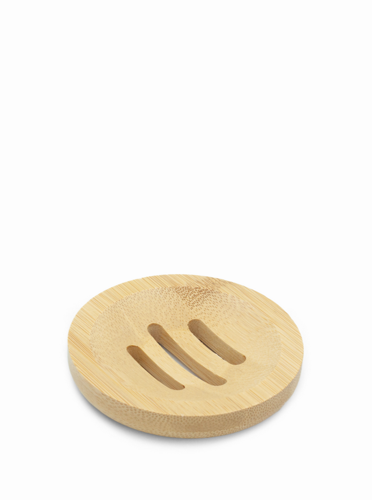 Round Bamboo Soap Dish