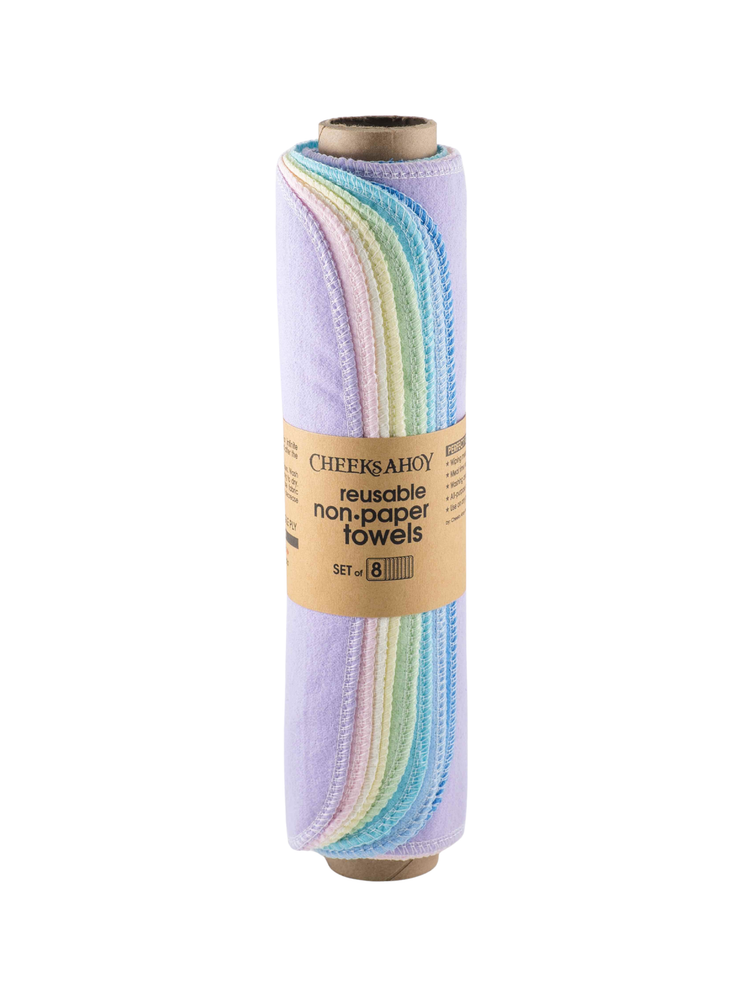 Cheeks Ahoy Pre-Rolled Non Paper Towels (8 Pack)