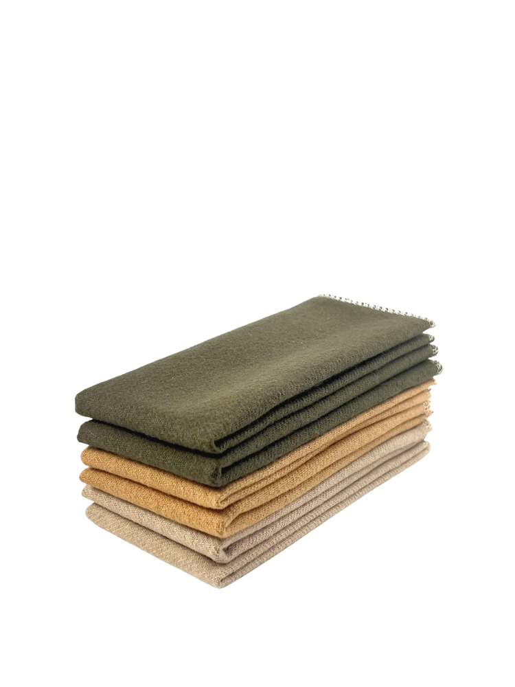 Cheeks Ahoy Organic Brushed Cotton Non Paper Towels (6 Pack)