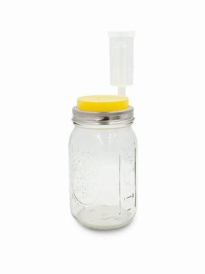 
            
                Load image into Gallery viewer, 3 Piece Plastic Airlock for Mason Jar Fermentation
            
        