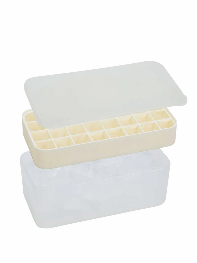 Rectangular Silicone Ice Cube Tray + Storage Box