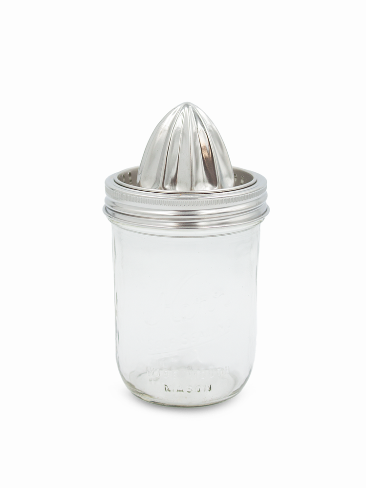 
            
                Load image into Gallery viewer, Stainless Steel Juicing Lid for Wide Mouth Mason Jars
            
        