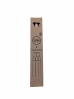 Highlighter Pencil Crayons - 3 Pack