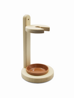 Stand with Ceramic Saucer Toilet Brush