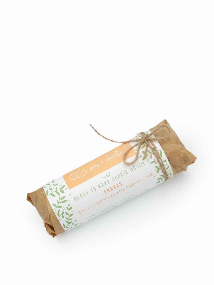 Evie and Charlie Frozen Cookie Dough Log