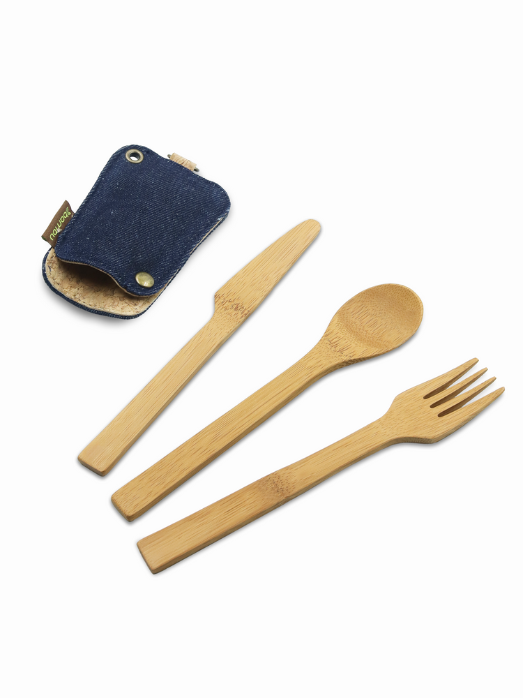 Denim Utensil Set