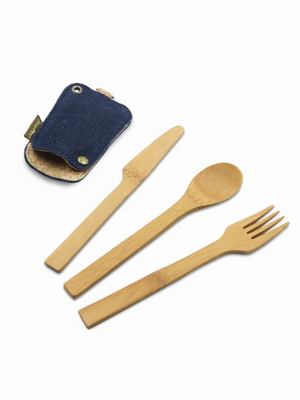 Denim Utensil Set