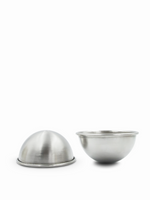 Bath Bomb Mold - Stainless Steel Pair  (with lip)