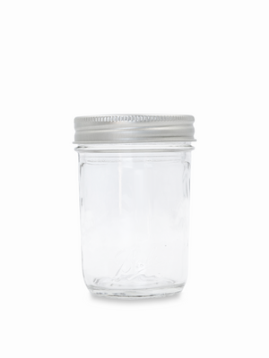 8oz Smooth Flint Mason Jar