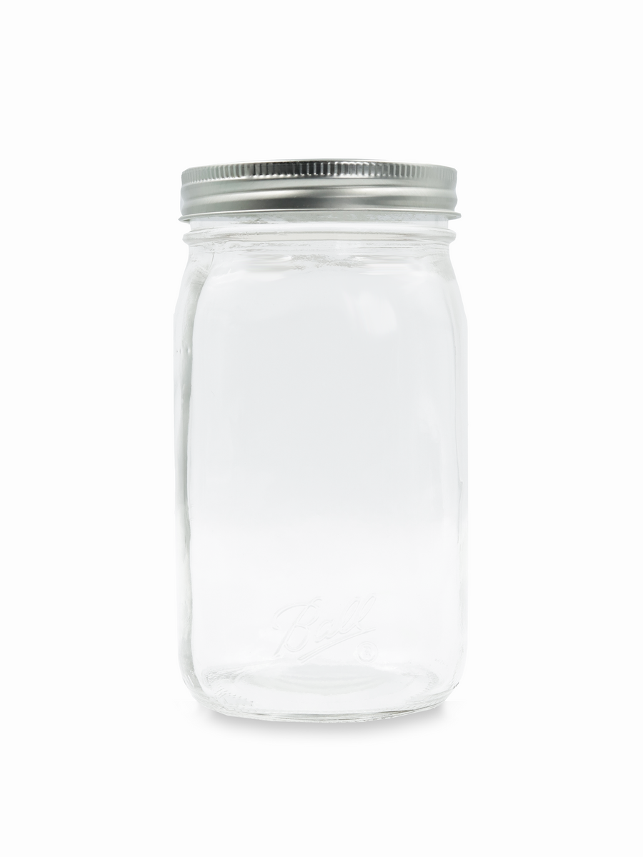 Quart Flint Mason Jar Wide Mouth The Soap Dispensary and Kitchen Staples