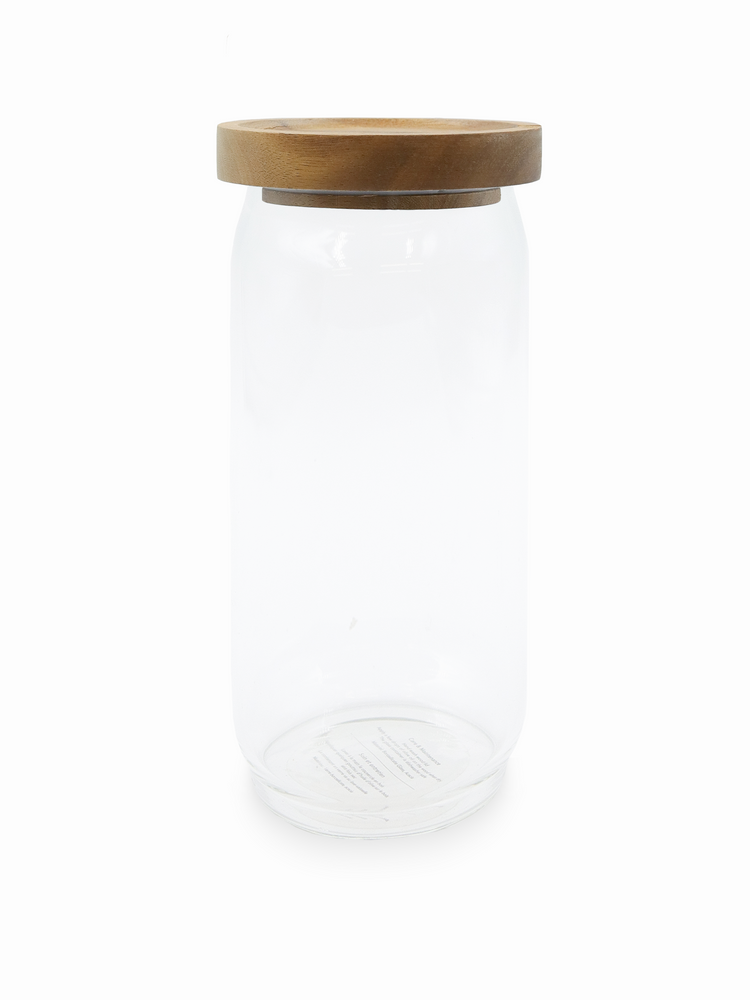 1000ml Glass Canister Jar With Acacia Lid