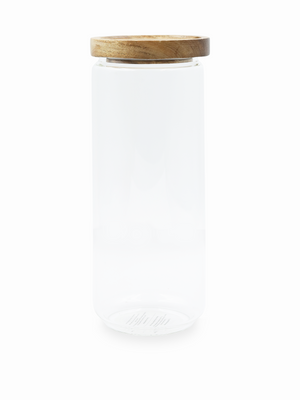 
            
                Load image into Gallery viewer, 1350ml Glass Canister Jar With Acacia Lid
            
        
