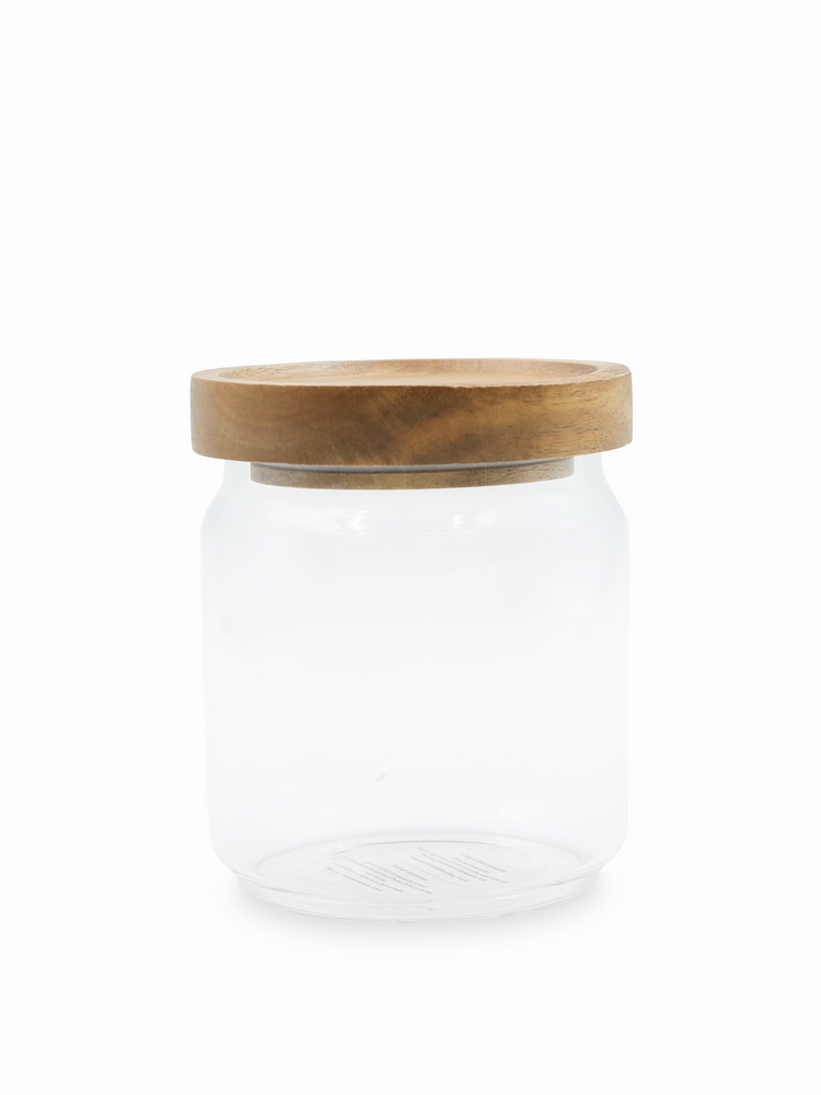 Acacia Lid 'Gallon' Jars