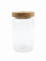 700ml Glass Canister Jar With Acacia Lid