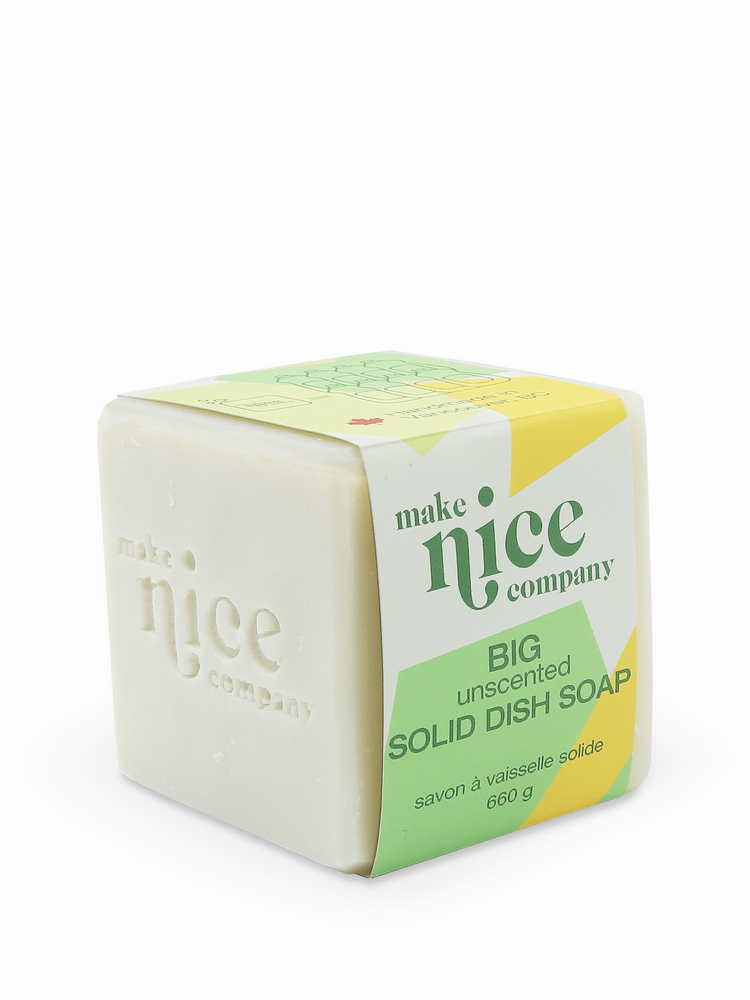 Unscented Solid Dish Soap- Make Nice Company– Eco Beige