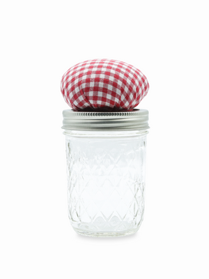 Gingham Pin Cushion Insert for Regular Mouth Mason Jars