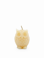 Owl Beeswax Candle