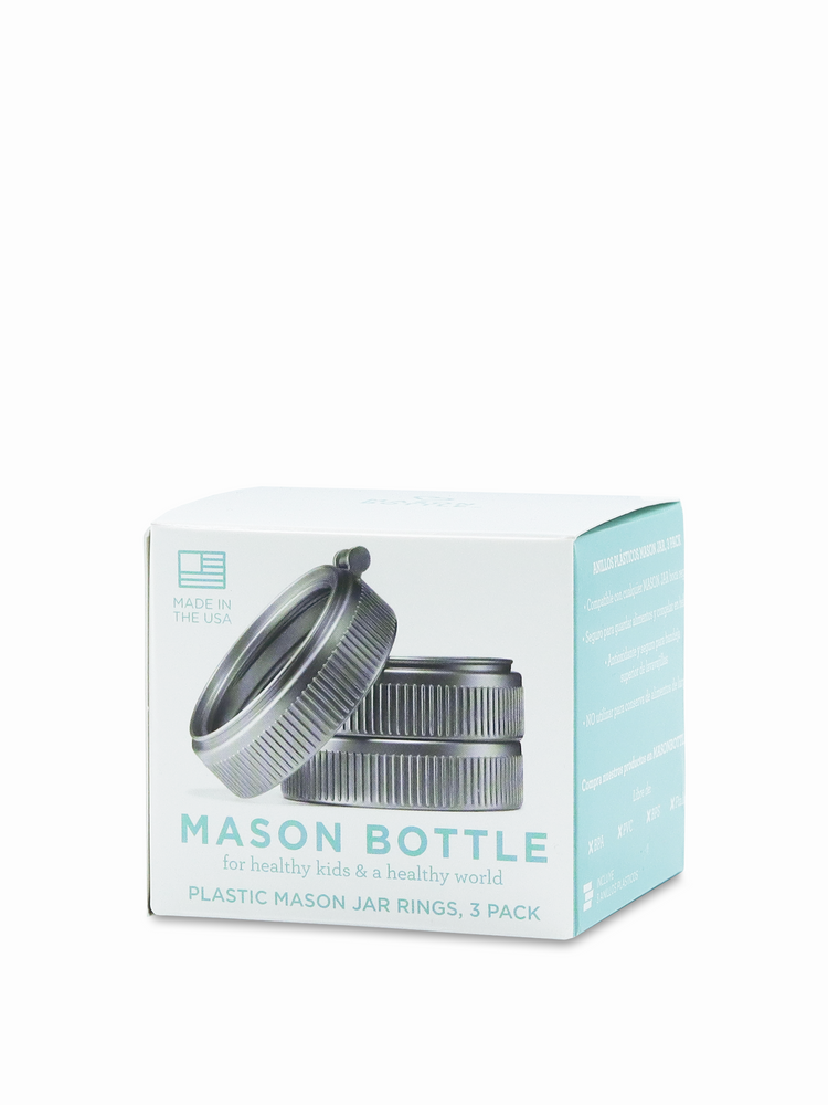 Three Plastic Rings Replacement Plastic Rings 3 Pack Mason Bottle – The Soap Dispensary and ...