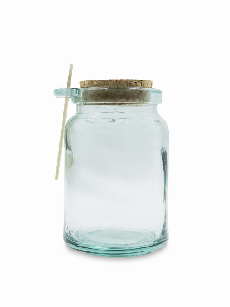 Recycled Glass Jar with Spoon