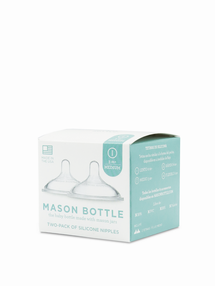 Silicone Nipples Mason Bottle