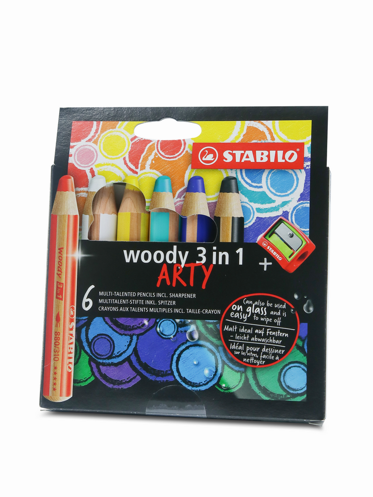 3-in-1 Crayon 6 pack Stabilo