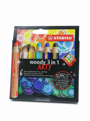 3-in-1 Crayon 6 pack Stabilo