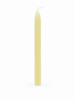 Scalloped Beeswax Taper Candle