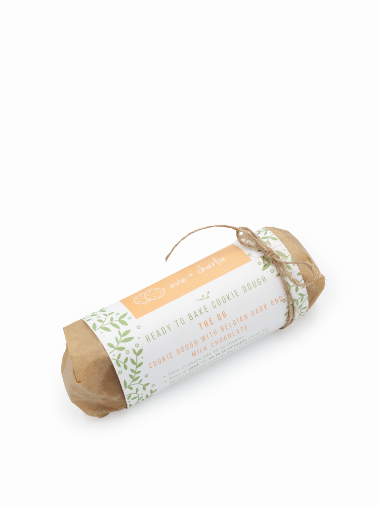 Evie and Charlie Frozen Cookie Dough Log